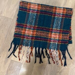 Pilcro Multicolor Plaid Fringe scarf
